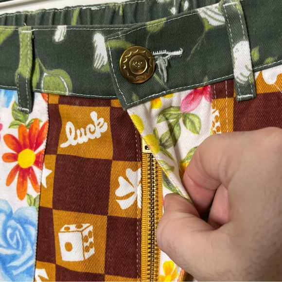 Big Bud Press Work Pants Women’s XS Multicolor Mismatched High Rise Cotton Bold - Picture 10 of 13